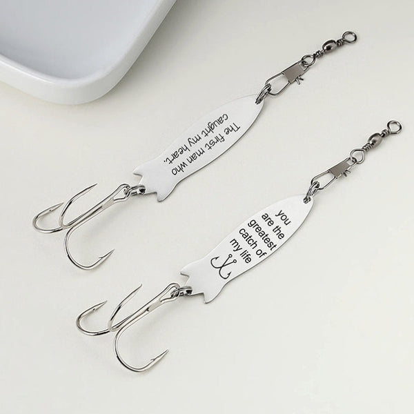 catch of my life fishing lure Actual finger print Fishing lure, Engraved Handwriting Fishing lure, G – sotomdio
