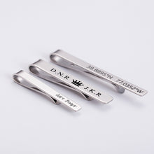 Engraved Handwriting Tie Clip For Him, Wedding Party, Groomsmen Gift
