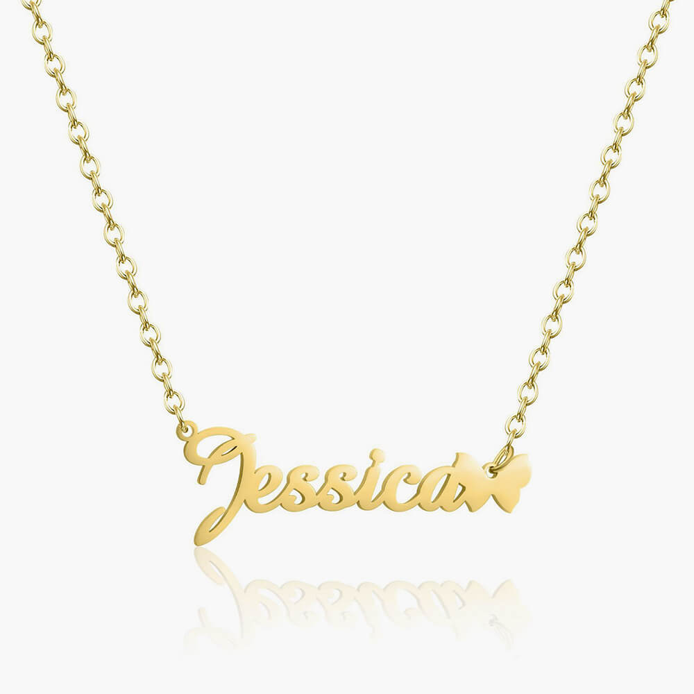 14K-Gold-Plated-Name-Necklace-Custom-Name-Necklace-With-Butterfly-1