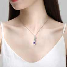 Custom Bar Ashes Necklace Cremation Urn Keepsake Pendant with Birthstone