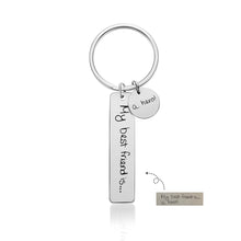 Bar-Keychain-with-Disc-Custom-Keychain-Engraved-Text-Keyring-Gift-for-Family-Friend-11