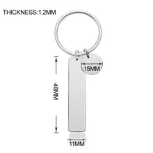 Bar-Keychain-with-Disc-Custom-Keychain-Engraved-Text-Keyring-Gift-for-Family-Friend-13