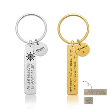 Bar-Keychain-with-Disc-Custom-Keychain-Engraved-Text-Keyring-Gift-for-Family-Friend-1