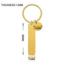 Bar-Keychain-with-Disc-Custom-Keychain-Engraved-Text-Keyring-Gift-for-Family-Friend-7
