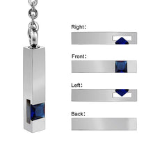 Bar Ashes Keychain Custom Memorial Keepsake Engraving Keyring with Birthstone