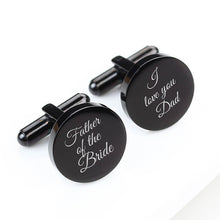 Beautiful-Personalised-Cufflinks-Black-coated-stainless-steel-11
