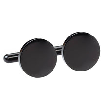 Beautiful-Personalised-Cufflinks-Black-coated-stainless-steel-3