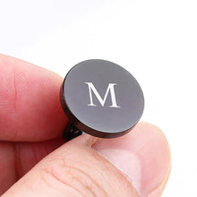 Beautiful-Personalised-Cufflinks-Black-coated-stainless-steel-4