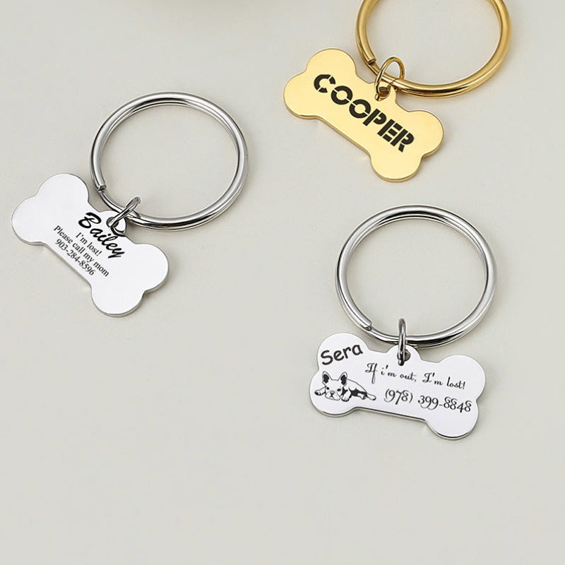 Bone-Shape-Keychain-Custom-Name-Keychain-for-Pet-Lover-Dog-Tag-1