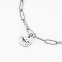 Charm Disc Bracelet Custom Initial Bracelet Personalized Jewelry for Mom Girlfriend