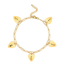 Custom Bracelet Guitar Pick Personalized Bracelet for Mom Birthday Christmas Gift