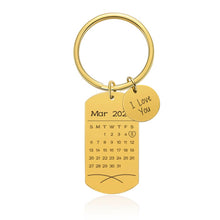 Custom-Calendar-Keychain-Dog-Tag-with-Disc-Keychain-Engraved-Photo-Name-Keyring-Gift-3