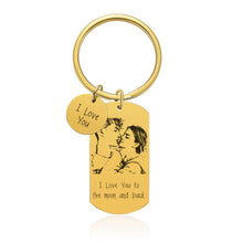 Custom-Calendar-Keychain-Dog-Tag-with-Disc-Keychain-Engraved-Photo-Name-Keyring-Gift-4