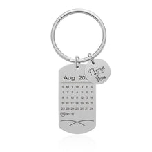 Custom-Calendar-Keychain-Dog-Tag-with-Disc-Keychain-Engraved-Photo-Name-Keyring-Gift-8