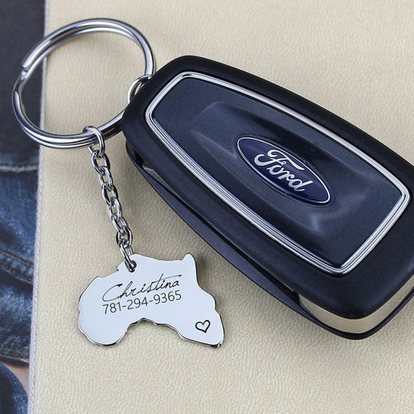 Custom Country Keychain Africa Australia Keyring Personalized Gift ...