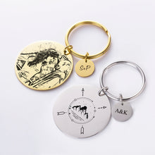 Custom-Disc-Calendar-Keychain-Engraved-Handwriting-Keyring-Personalized-Gift-2