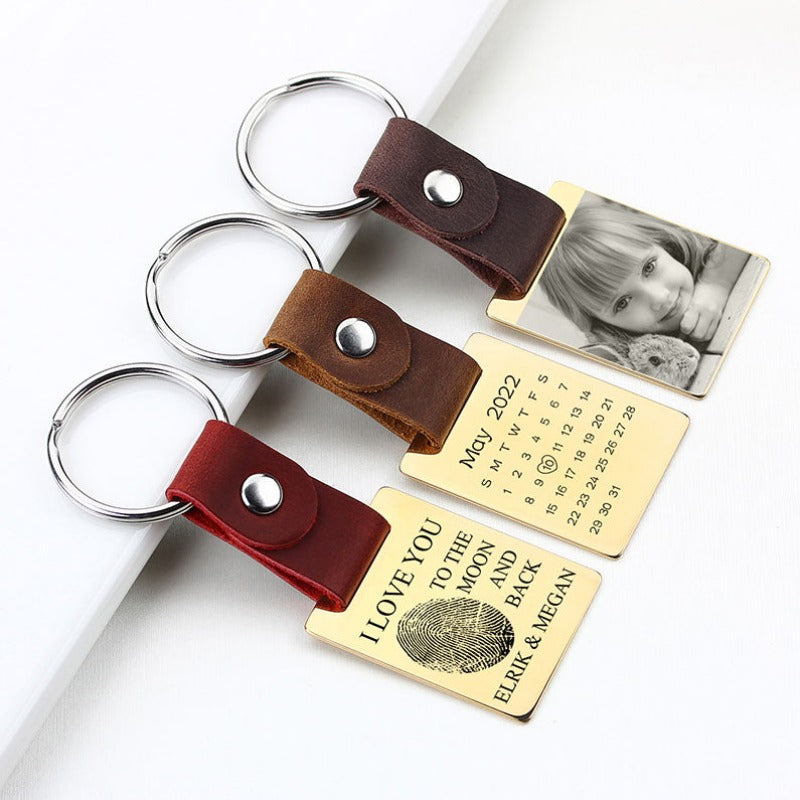 Custom-Keychain-Leather-Link-Engraved-Photo-Text-Keyring-Drive-Safe-Keychain-Gift-for-Men-1