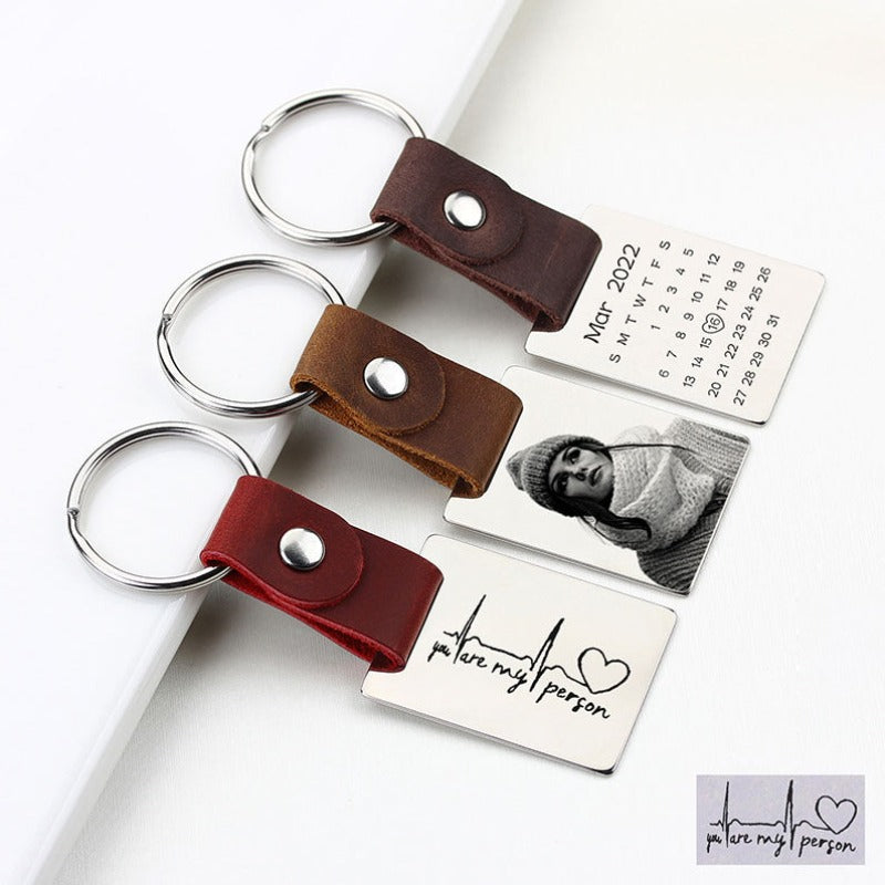 Custom-Keychain-Leather-Link-Engraved-Photo-Text-Keyring-Drive-Safe-Keychain-Gift-for-Men-2