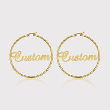 Custom-Name-Earrings-Letter-Decor-Hoop-Earrings-Nameplate-Earrings-1