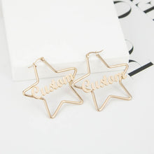 Custom-Name-Earrings-Letter-Hoop-Earrings-Nameplate-Earrings-4