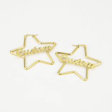 Custom-Name-Earrings-Letter-Hoop-Earrings-Nameplate-Earrings-6