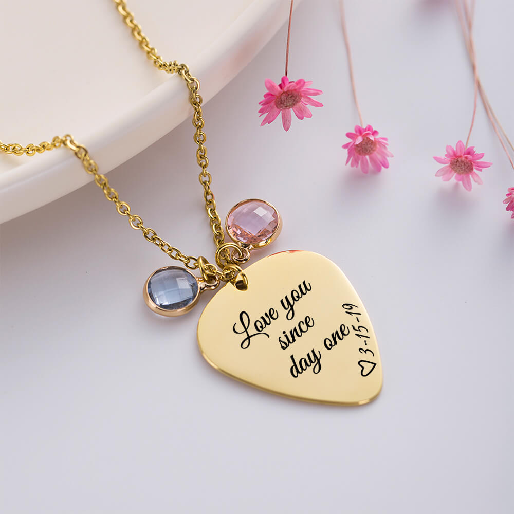 Custom-Necklace-Guitar-Pick-Necklace-with-Birthstone-Personalized-Photo-Text-1