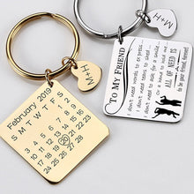 Custom-Photo-Date-Calendar-Engraving-Keychain-Square-Pendant-Keyring-Gift-5