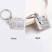 Custom-Photo-Date-Calendar-Engraving-Keychain-Square-Pendant-Keyring-Gift-8