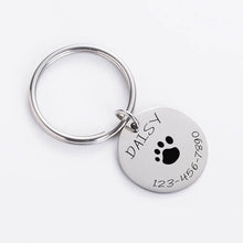 Custom-Round-Keychain-Pet-Tags-Engraved-Photo-Keychain-Actual-Handwriting-Keyring-4