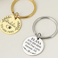 Custom-Round-Keychain-Pet-Tags-Engraved-Photo-Keychain-Actual-Handwriting-Keyring-8