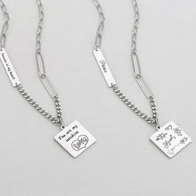 Custom-Square-Text-Picture-Necklace-Personalized-Handwriting-Pendant-Jewelry-Gift-4