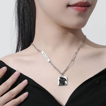 Custom-Square-Text-Picture-Necklace-Personalized-Handwriting-Pendant-Jewelry-Gift-7