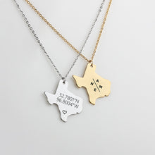 Custom-Texas-State-Necklace-Engraved-Text-Necklace-Birthday-Gift-Christmas-Gift-2
