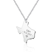 Custom-Texas-State-Necklace-Engraved-Text-Necklace-Birthday-Gift-Christmas-Gift-6