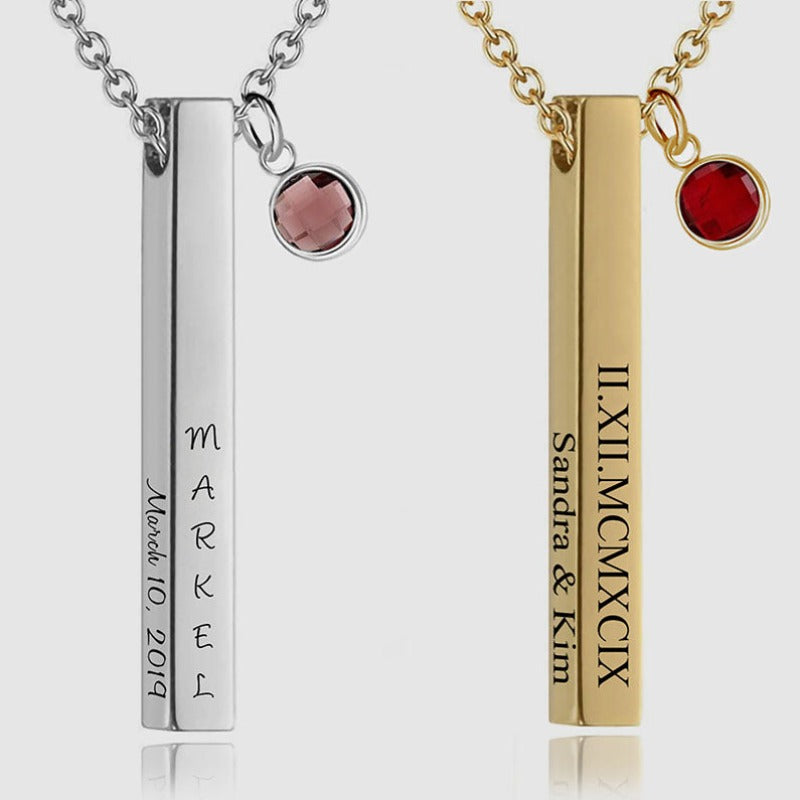 Custom-Vertical-3D-Bar-Necklace-Personalized-Jewelry-with-Birthstone-2