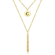 Custom-Vertical-Bar-with-Disc-Layered-Necklace-Personalized-Gift-for-Family-Women-2