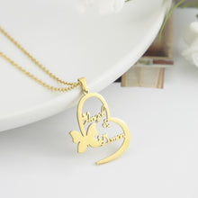 Customized-Couple-Name-Necklace-Butterfly-Heart-Nameplate-8