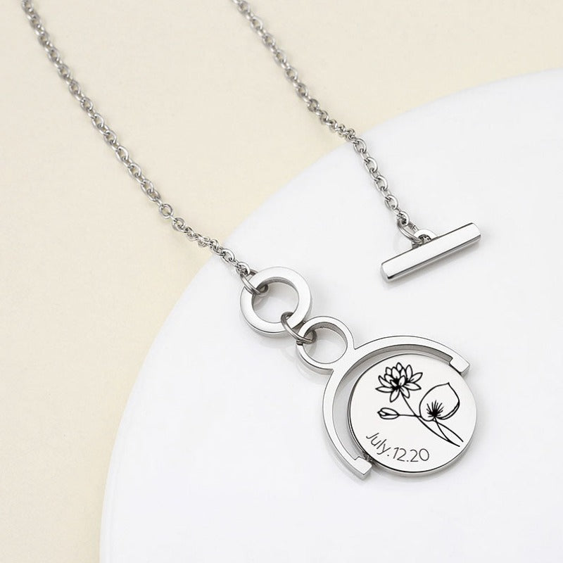 Customized-Round-Rotatable-Necklace-Photo-Memory-Disc-Pendant-5