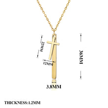 Dainty-Cross-Necklace-with-Bar-Custom-Text-Personalized-Gift-for-Family-Friend-6