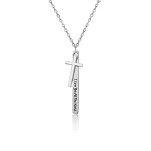Dainty-Cross-Necklace-with-Bar-Custom-Text-Personalized-Gift-for-Family-Friend-9