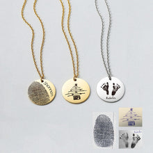 Disc-Gold-Necklace-Engraved-Actual-Handwriting-Necklace-2