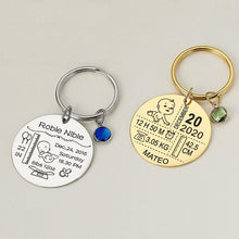 Disc-Keychain-with-Birthstone-Custom-Photo-Text-Keyring-for-New-Mom_-Kid_-Family-6