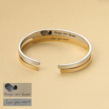 Engraved-Cuff-Bangle-Actual-Fingerprint-Handwriting-Bracelet-5