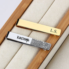 Engraved Handwriting Tie Clip For Him, Wedding Party, Groomsmen Gift