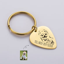 Guitar-Pick-Custom-Name-Keychain-Tags-Engraved-Photo-Pet-Tag-ID-Dog-Tag-Cat-Tag-3