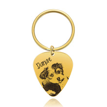 Guitar-Pick-Custom-Name-Keychain-Tags-Engraved-Photo-Pet-Tag-ID-Dog-Tag-Cat-Tag-6