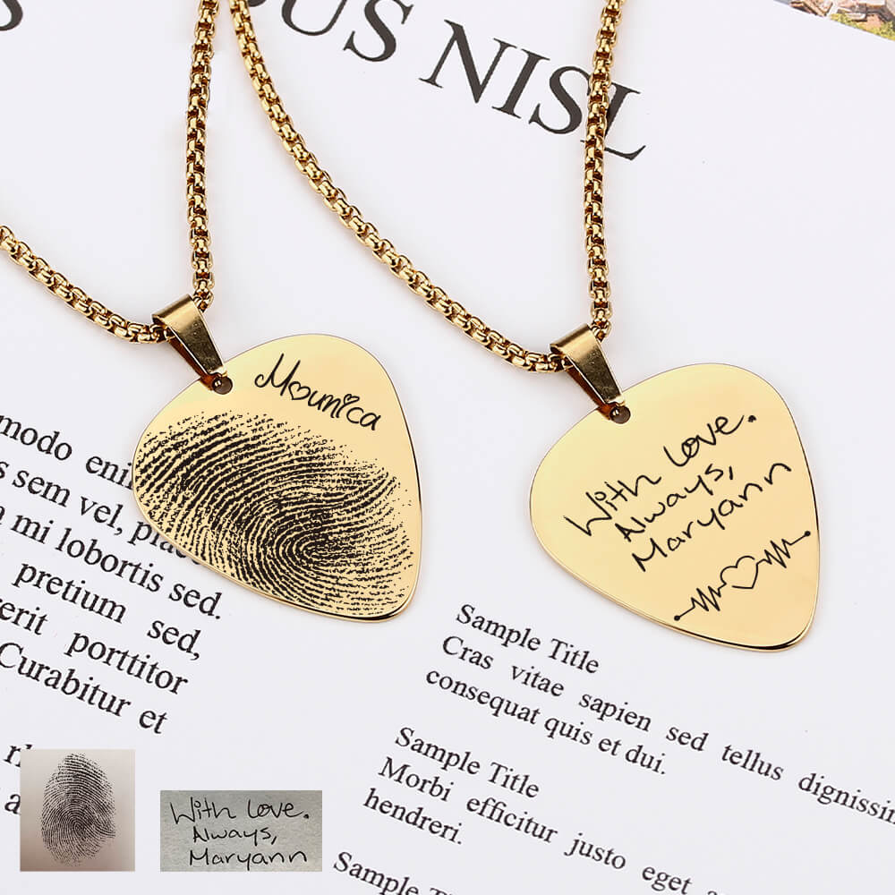 Guitar-Pick-Necklace-Engraved-Name-Necklace-for-Men-Handwriting-Gift-for-Women-4