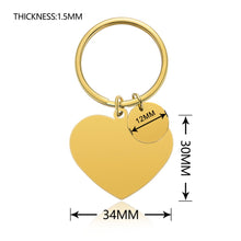 Heart-Calendar-with-Disc-Custom-Keychain-Engraved-Picture-Text-Gift-for-Family-9