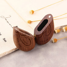 Heart Wooden Ring Box for Proposal, Engraved Ring Box for Engagement Proposal
