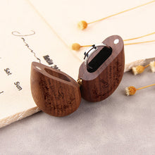 Heart Wooden Ring Box for Proposal, Engraved Ring Box for Engagement Proposal